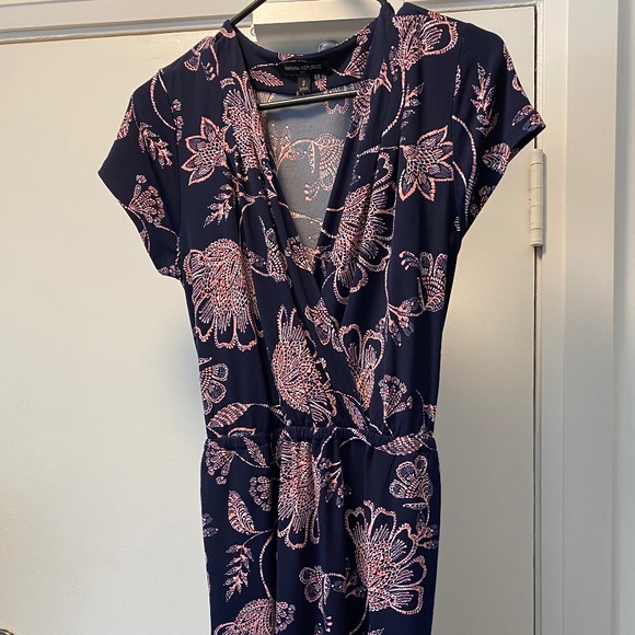 Banana Republic floral belted stretch dress, size Small - Picture 1 of 3